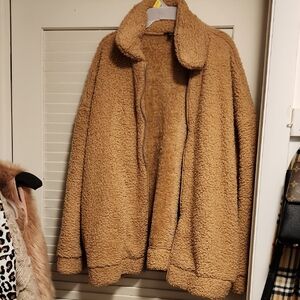 Express Tan (Teddy Bear) Sherpa Jacket
